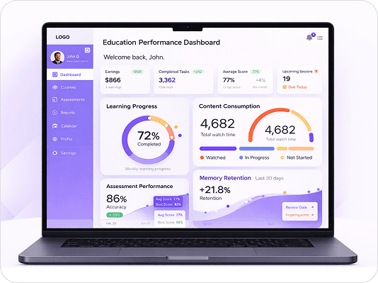 Student working on laptop